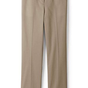 NWoT Lands End Women Elastic Back Waist High Rise Chino Pants 4 27/28W $55 BB164
